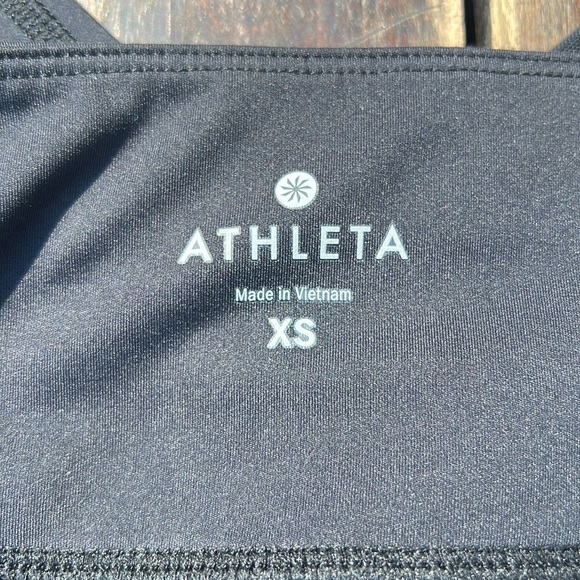 Athleta Mile Active compression running tights mesh inserts reflective size XS - Picture 6 of 8